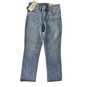 NYDJ Women's Denim Maxwell Wash Sheri Slim Ankle w/Fray NWT 4 Petite